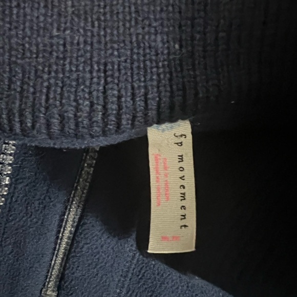 Free People Navy Mountain Dreamin Recycled Fleece - Picture 6 of 11